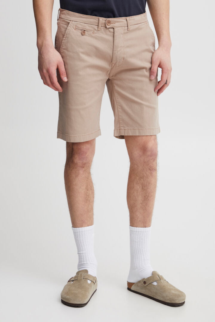 Cotton Rich Tailored Shorts Stone Blooms Menswear