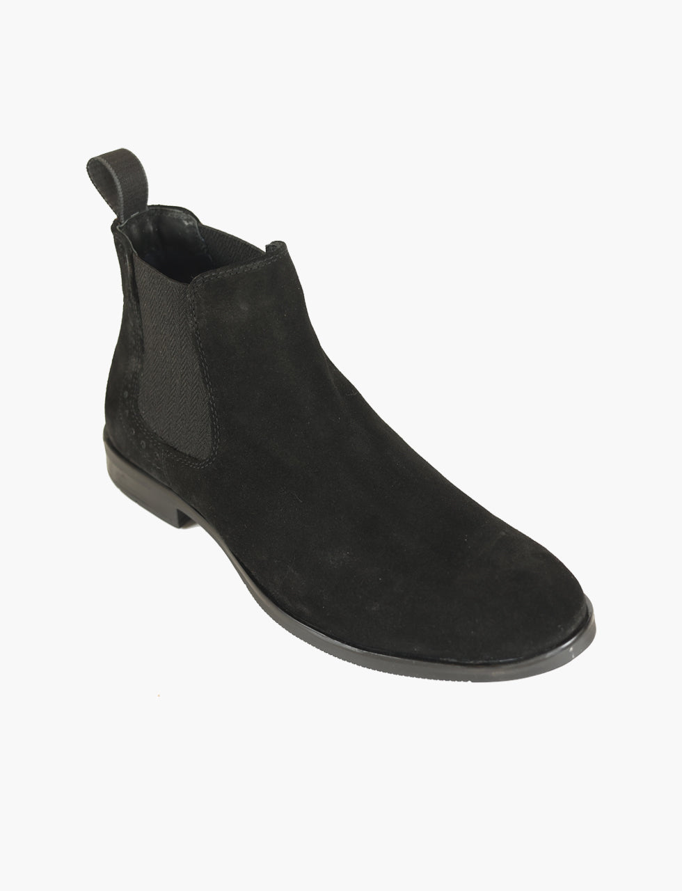 Mens black suede dress clearance boots