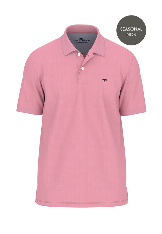 Supima Cotton Polo Shirt Peony Pink