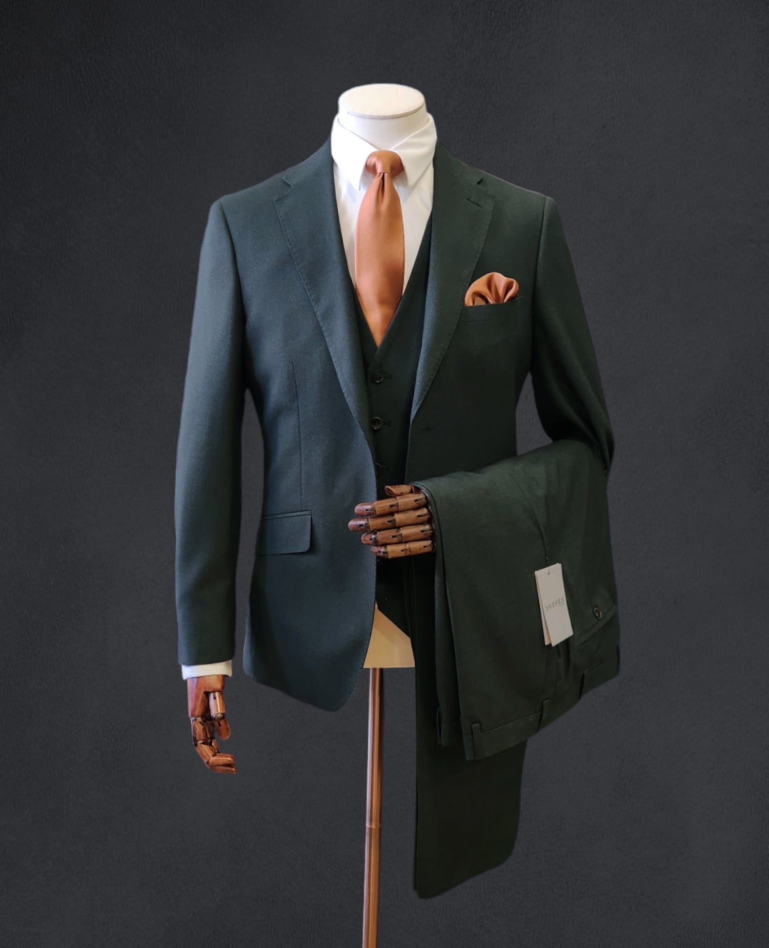 3 piece suit with overcoat best sale