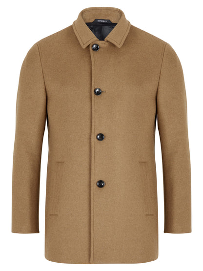 Bedford Wool-Rich Short Overcoat - Tan