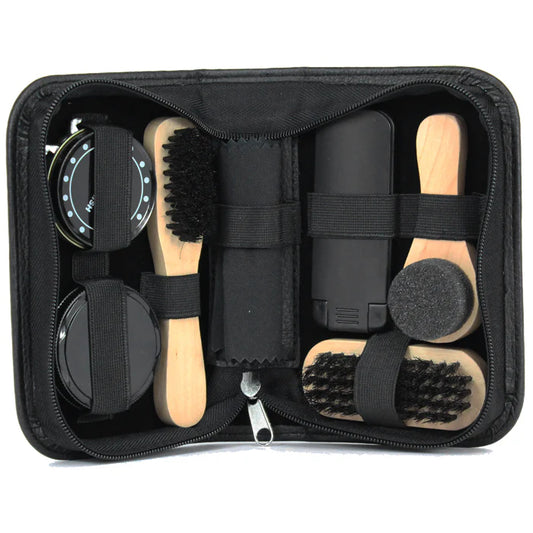 7-Piece Travel Shoe Care Kit