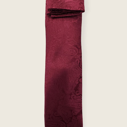 Tie and Hankie Set - Tonal Berry I104433