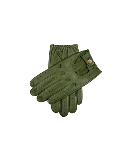 Delta -  Men's Classic Leather Driving Gloves - Lincoln Green