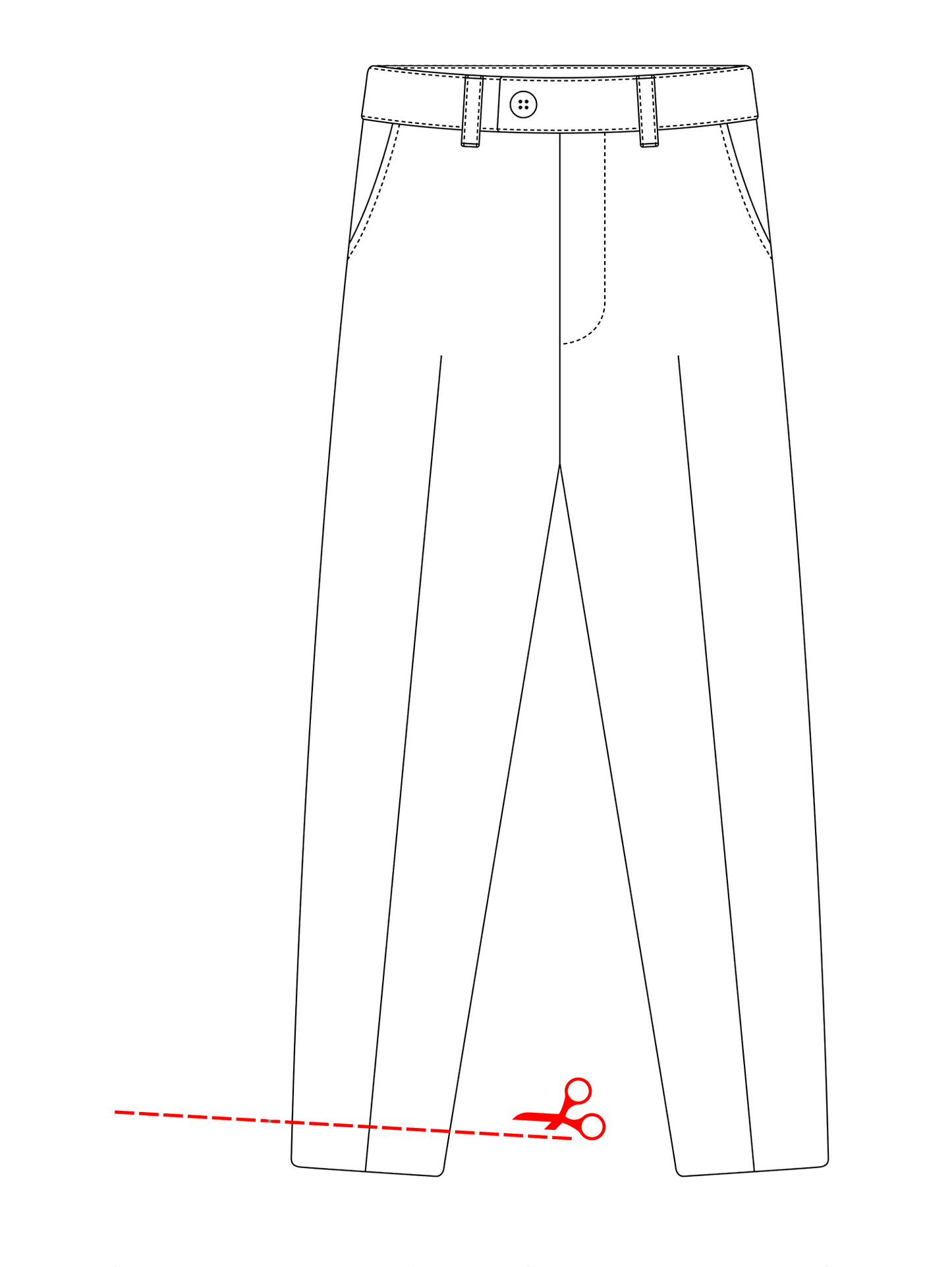 Leg Length Shortening - Inside Leg