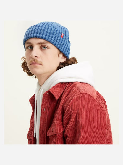 Levi's Ribbed Beanie - Blue