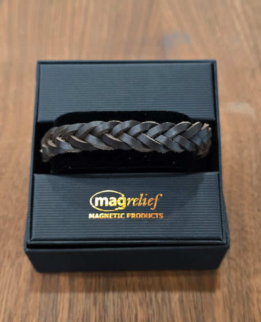 MagRelief - Leather Bracelet - Brown MR022