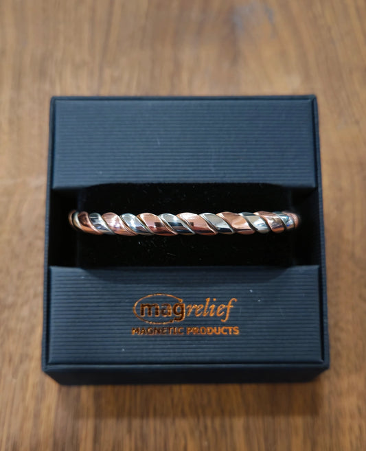 MagRelief - Copper Bracelet - Silver / Rose Gold MR055