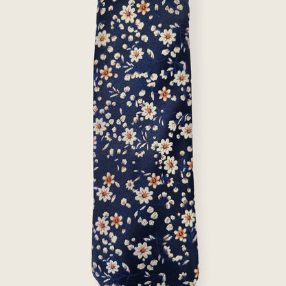 Tie and Hankie Set - Floral Navy I138499