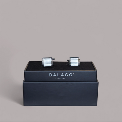 Square Polished Rhodium Cufflinks