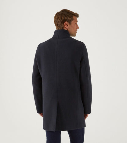 Faulkner 3/4 Overcoat - Navy