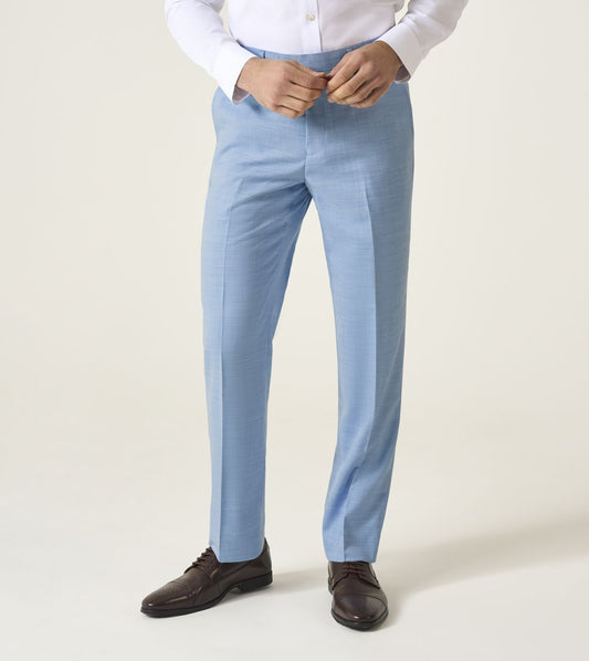 Lucien Tailored Fit Trousers - Sky Blue