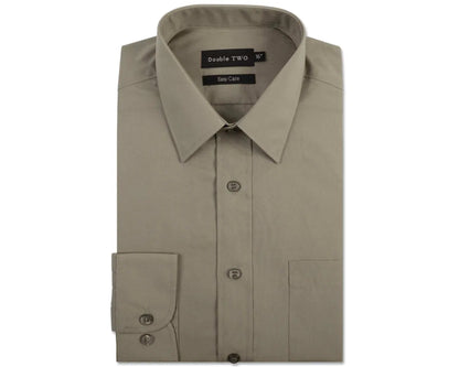 Classic Easy Care Long Sleeve Shirt - Khaki