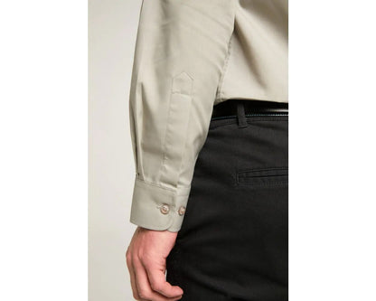 Classic Easy Care Long Sleeve Shirt - Khaki