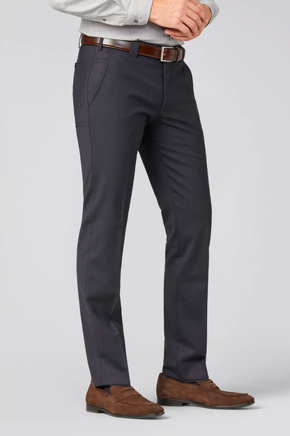 Meyer Roma Fine Tropical Wool Trouser - Navy