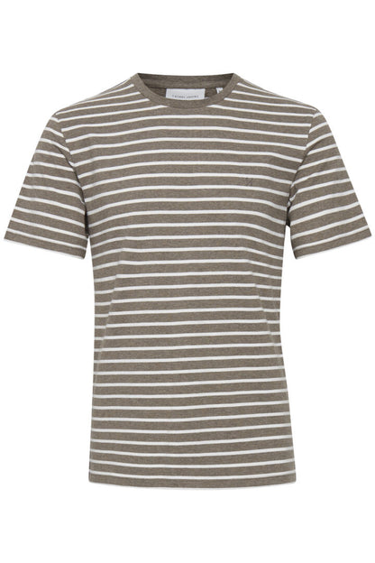 Taupe Stripe Tee