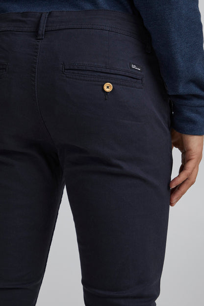 Navy Chinos - Super Stretch Slim Fit