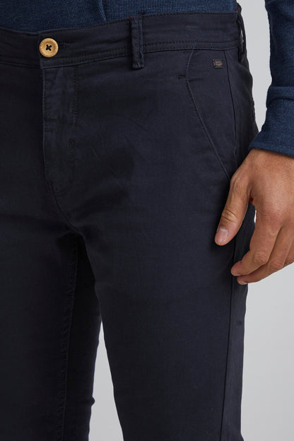 Navy Chinos - Super Stretch Slim Fit