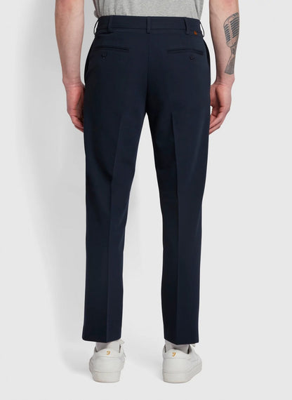 Farah Roachman 4 Way Stretch Trousers In Navy