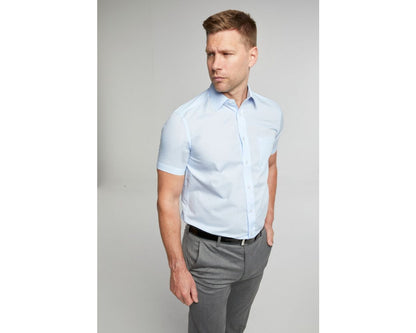 Classic Easy Care Short Sleeve Shirt - Sky Blue